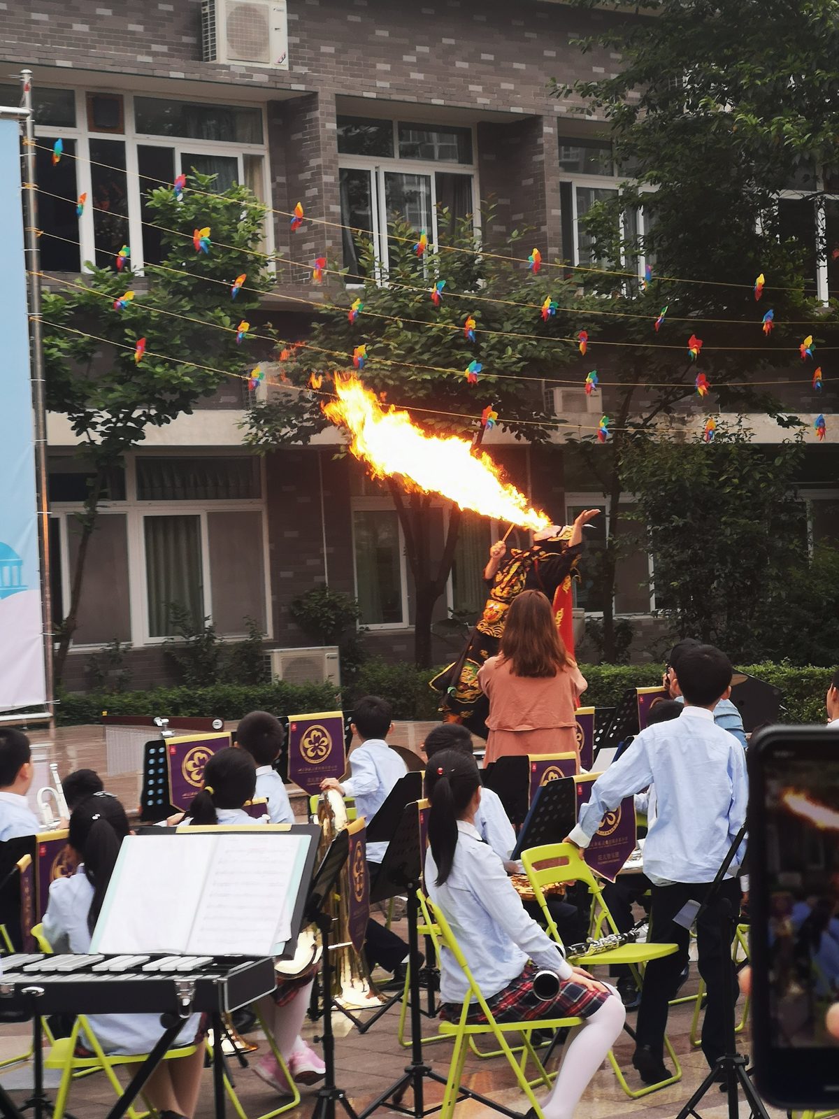 Campus performance during a school visit